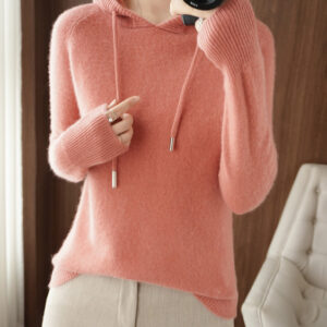 Soft Hooded Knit Sweater