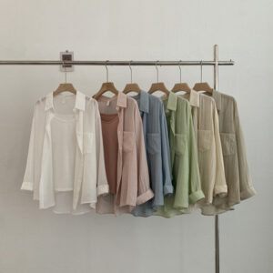 Lightweight Long Sleeve Shirt and Cami Set