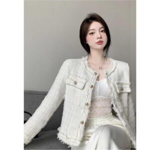 French Tweed Cropped Jacket
